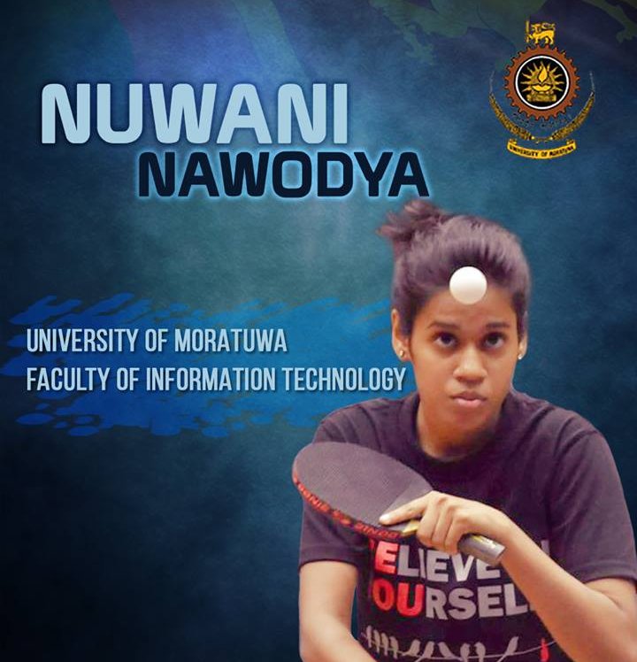 Nuwani Vithanage - Womens Captain ofTable Tennis Team
